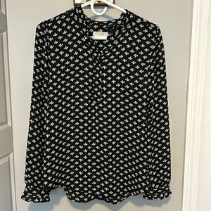 Black and White Loft Blouse - M